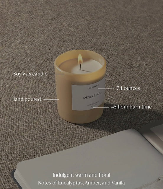 Bursera Scented Candle -- Desert Rose