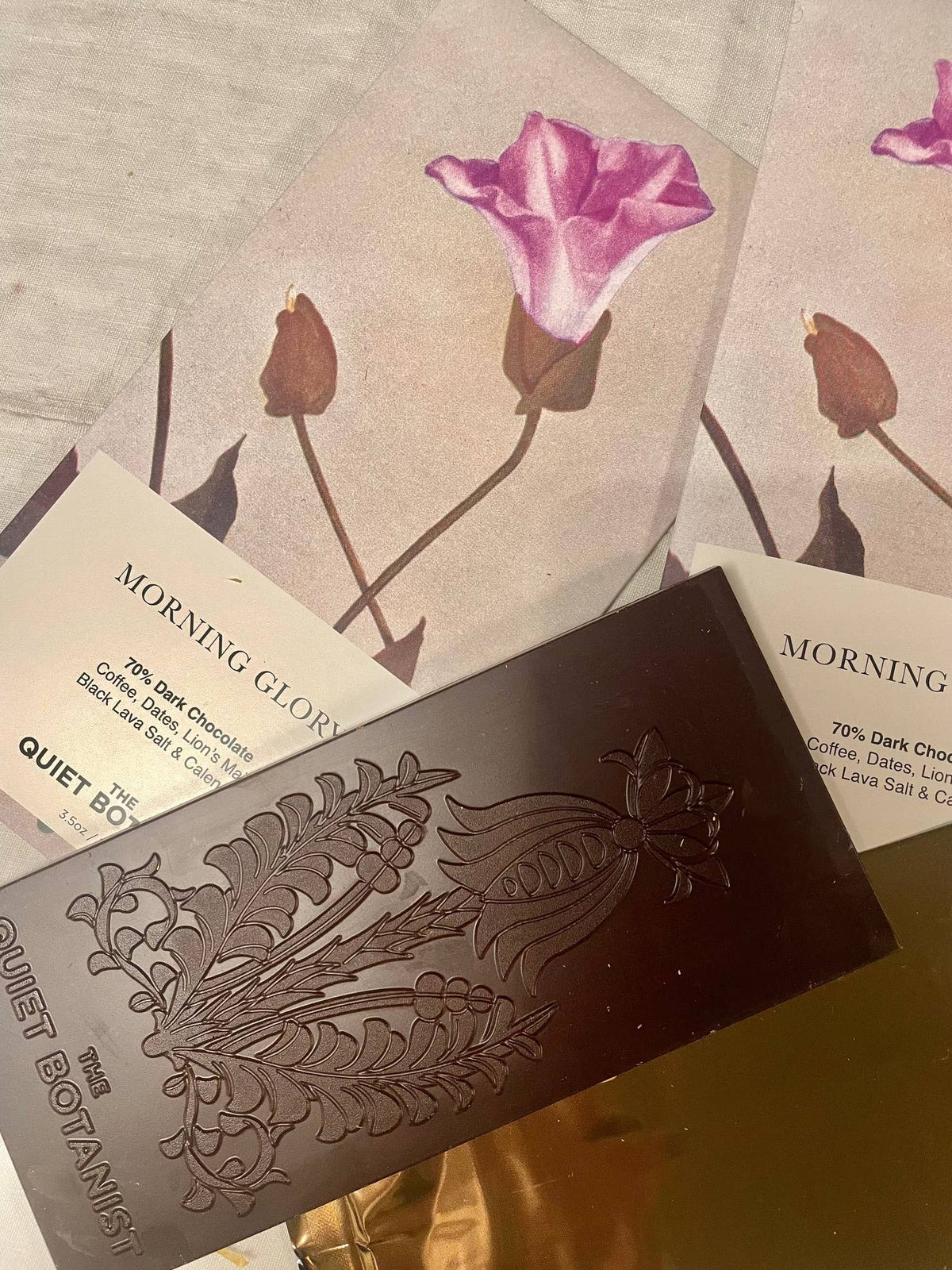 The Quiet Botanist - Morning Glory Chocolate Bar 