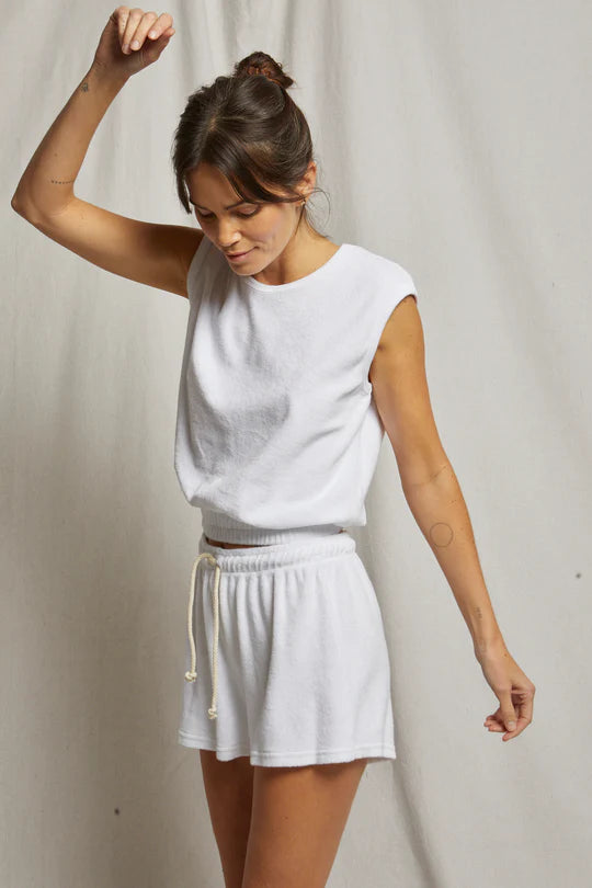 Perfect White Tee - Ellie Loop Terry Tank