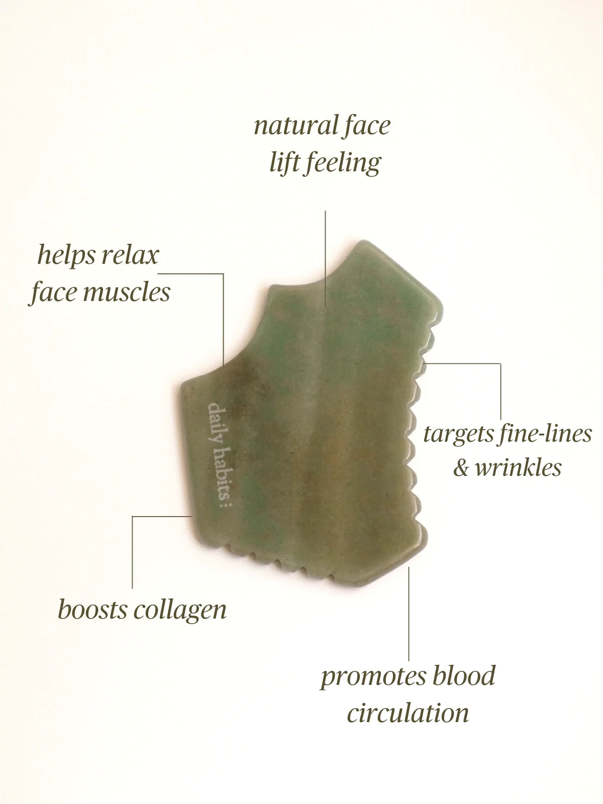 Daily Habits Gua Sha - Green Aventurine
